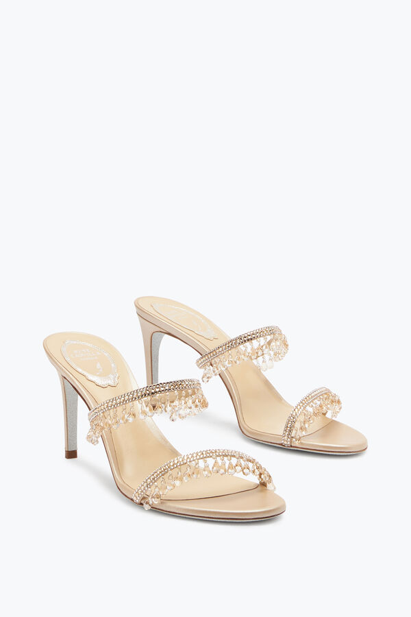 jeweled kronleuchter gold mule 80 rene caovilla