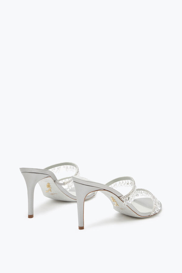 jeweled chandelier pearl gray mule 80 rene caovilla