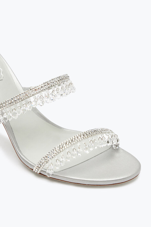 jeweled chandelier pearl gray mule 80 rene caovilla