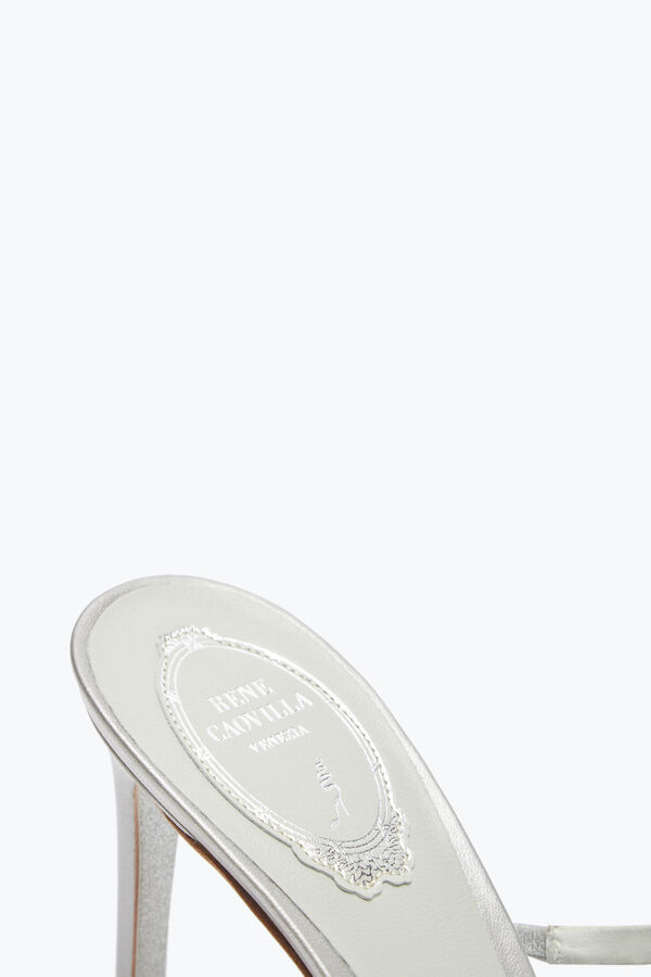 jeweled chandelier pearl gray mule 80 rene caovilla
