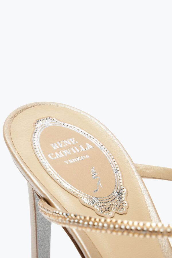 jeweled caterina champagne mule 80 rene caovilla