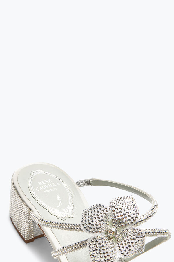 jeweled floriane silber maultier mit blumen 40 rene caovilla