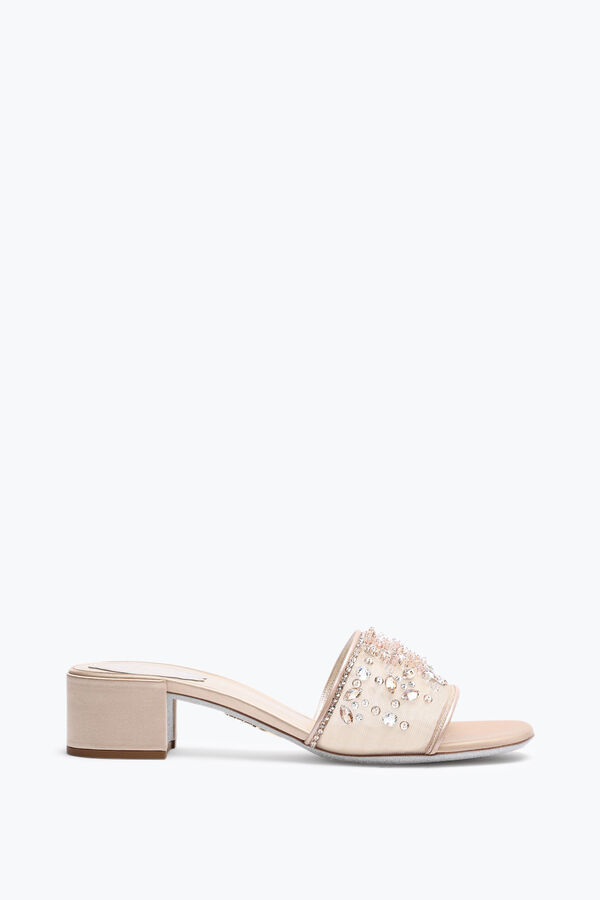 jeweled cinderella nude mule 40 rene caovilla