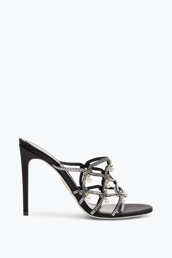 jeweled esmeralda black-slider-sandale 105 rene caovilla