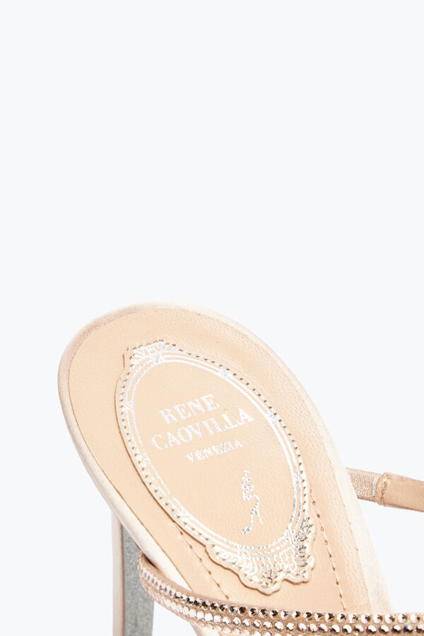 jeweled pfirsich blume rosa mule 80 rene caovilla