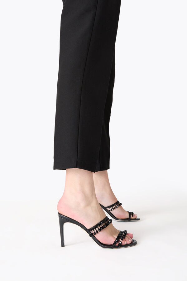 jeweled kronleuchter schwarz mule 80 rene caovilla