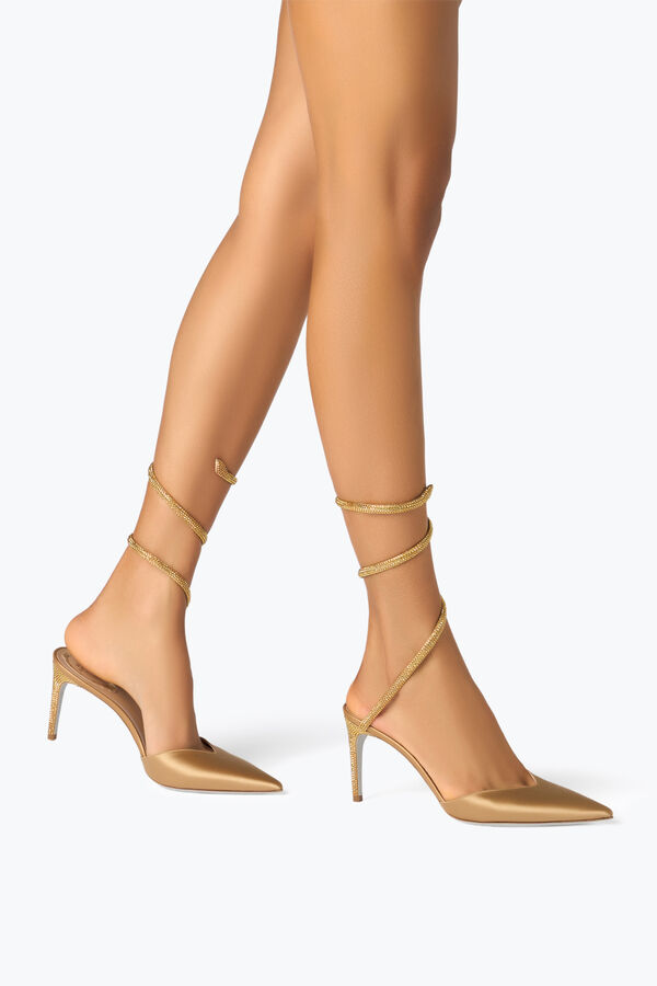 jeweled cleo champagne-pumpe 80 rene caovilla