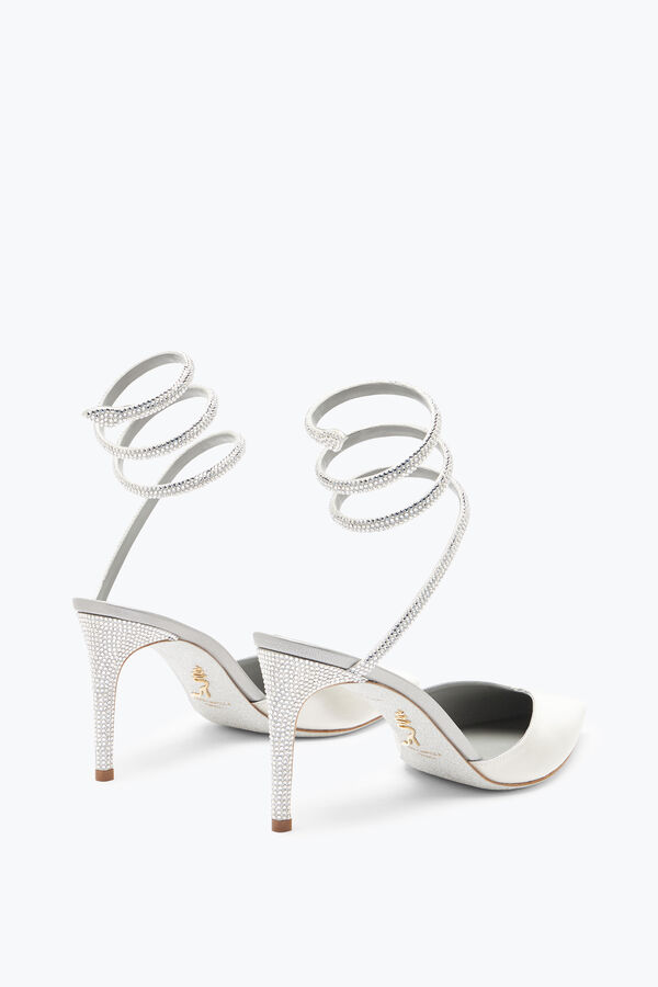 jeweled cleo grau pumpe 80 rene caovilla