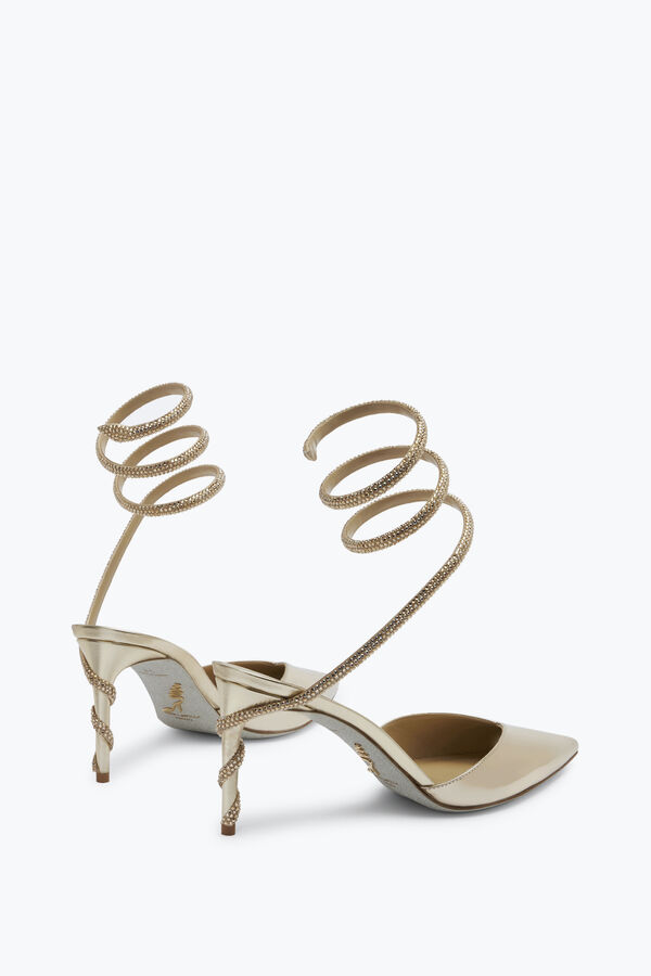 jeweled margot gold pumpe 80 rene caovilla