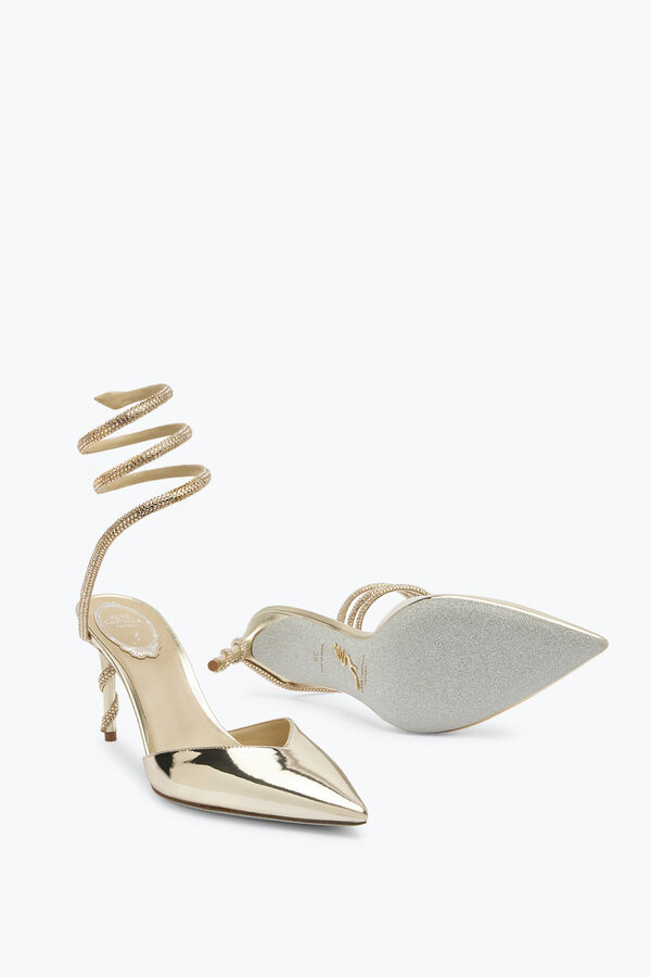 jeweled margot gold pumpe 80 rene caovilla