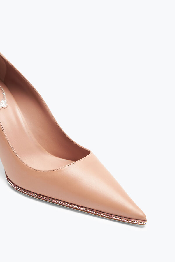jeweled candice rose gold pumpe 80 rene caovilla