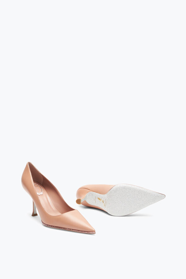 jeweled candice rose gold pumpe 80 rene caovilla