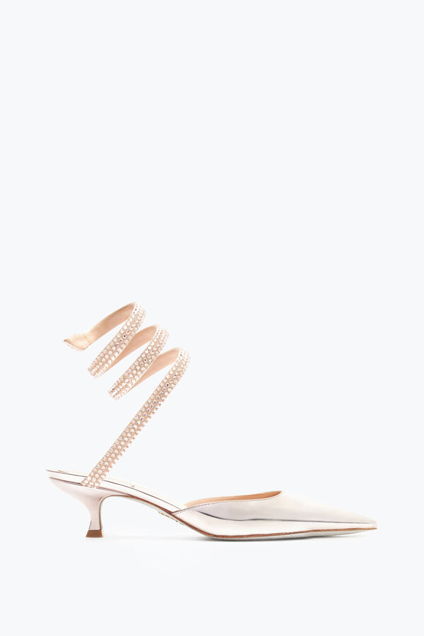 jeweled cleo rose gold pumpen mit kristallen 50 rene caovilla
