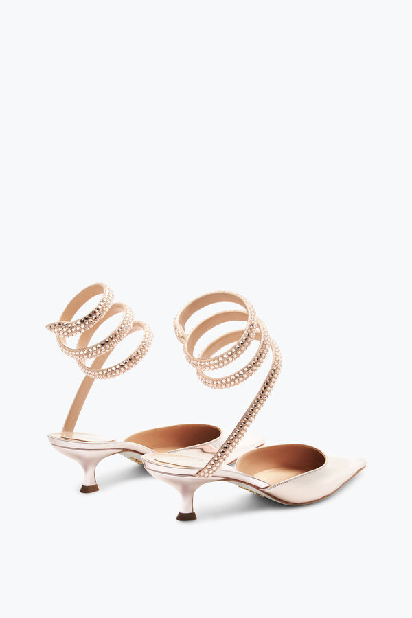 jeweled cleo rose gold pumpen mit kristallen 50 rene caovilla