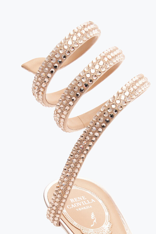 jeweled cleo rose gold pumpen mit kristallen 50 rene caovilla