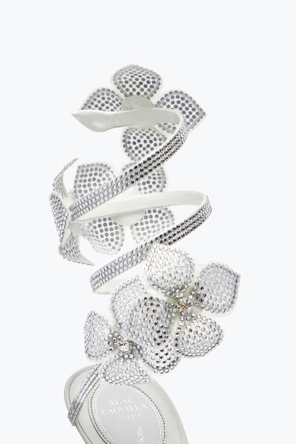 jeweled floriane weiß pumpe 105 rene caovilla