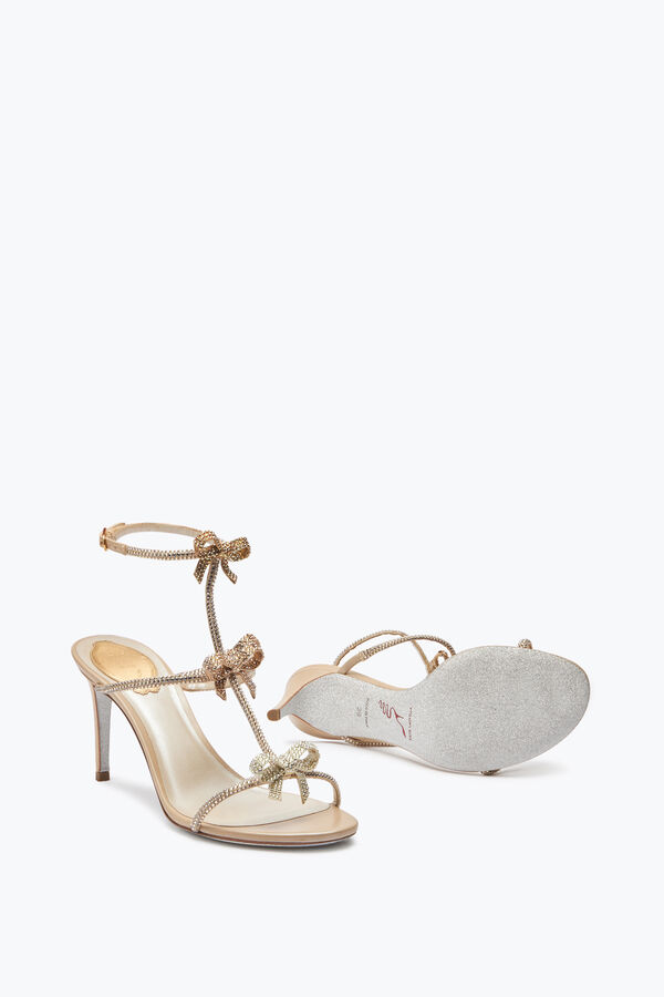 jeweled caterina gold sandale 80 rene caovilla