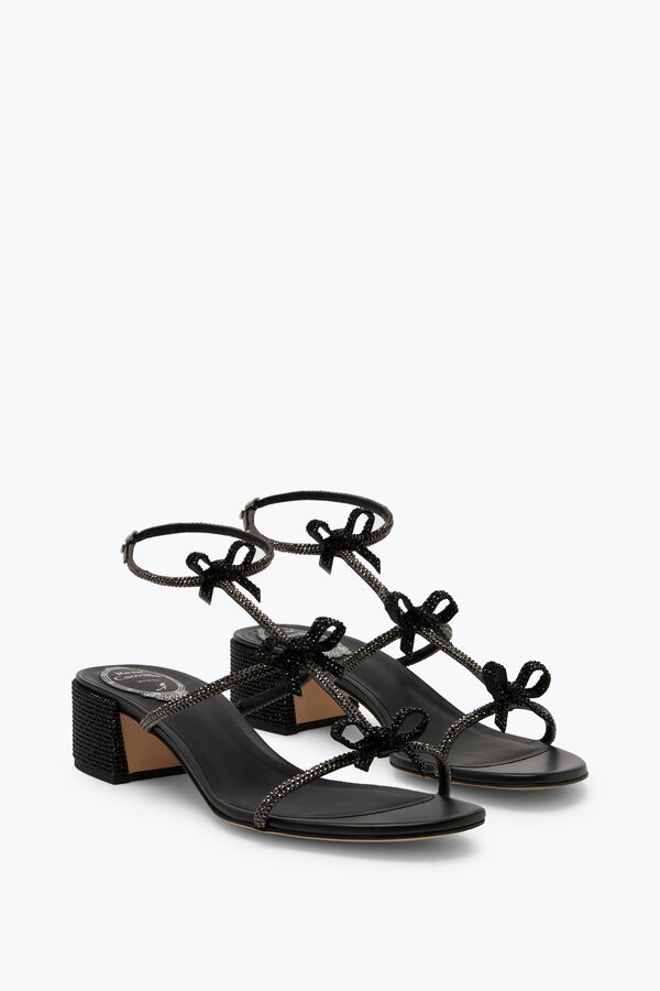 jeweled caterina kristall schwarz sandale 40 rene caovilla