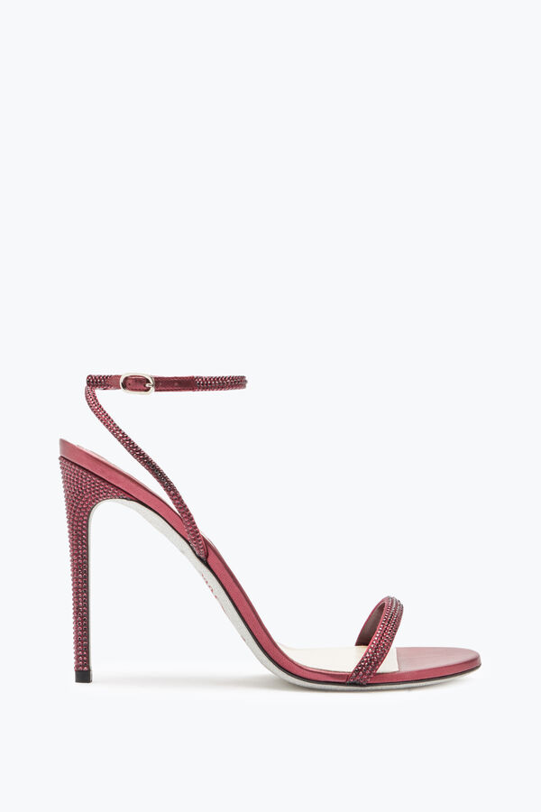 jeweled ellabrita crystal wine red sandal 105 rene caovilla