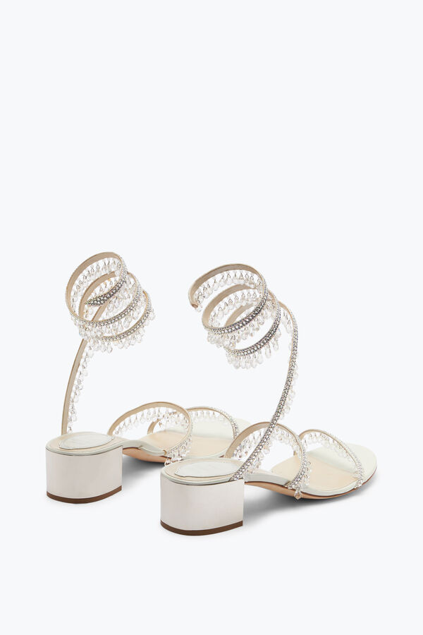jeweled kronleuchter elfenbein sandale 40 rene caovilla