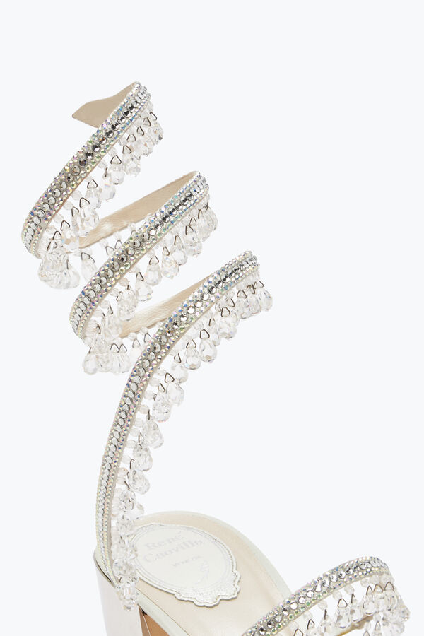 jeweled kronleuchter elfenbein sandale 40 rene caovilla