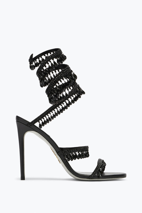 jeweled kronleuchter schwarz sandale 105 rene caovilla