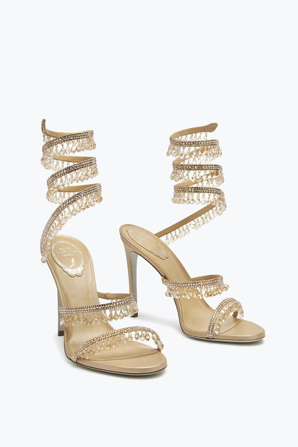jeweled chandelier crystal beige sandal 105 rene caovilla