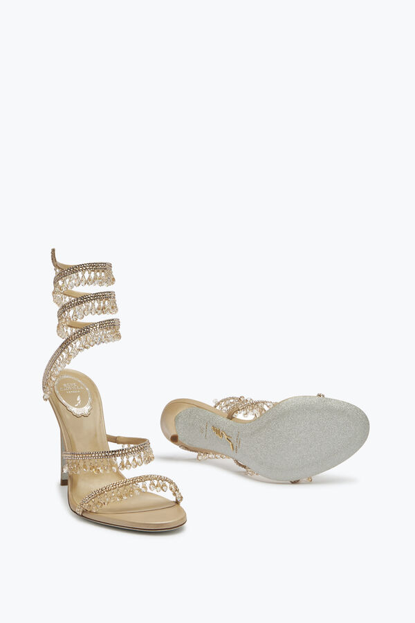 jeweled chandelier crystal beige sandal 105 rene caovilla