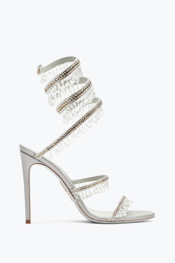 jeweled kronleuchter silber sandale 105 rene caovilla