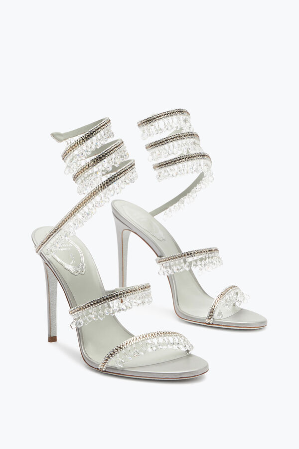 jeweled kronleuchter silber sandale 105 rene caovilla