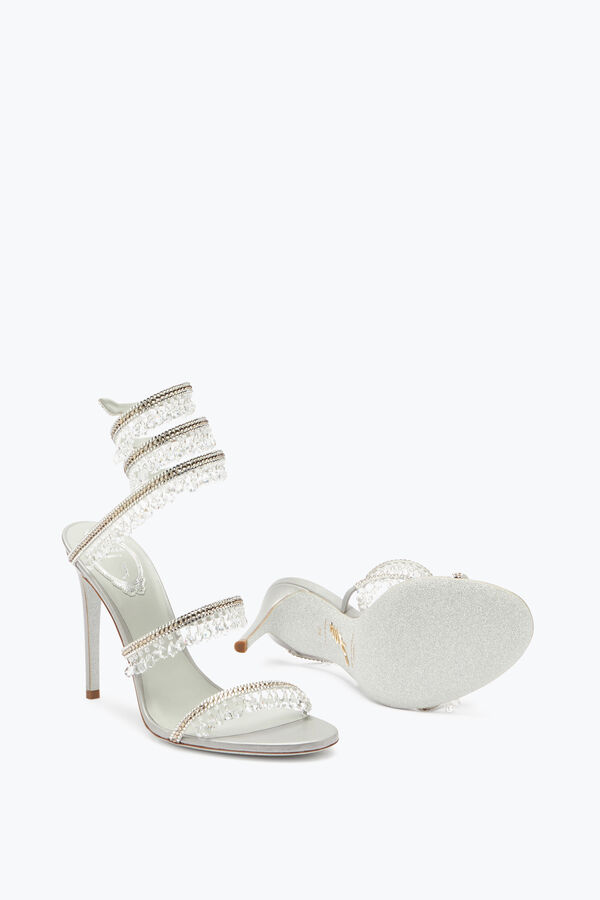 jeweled kronleuchter silber sandale 105 rene caovilla