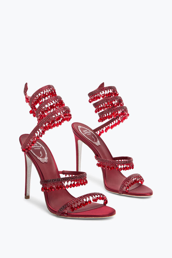jeweled kronleuchter burgund sandal 105 rene caovilla