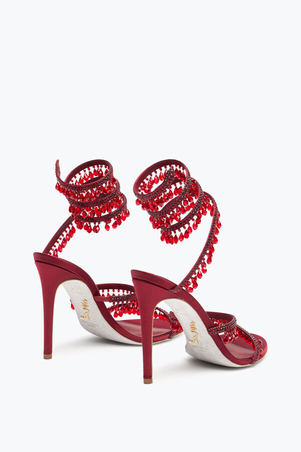 jeweled kronleuchter burgund sandal 105 rene caovilla