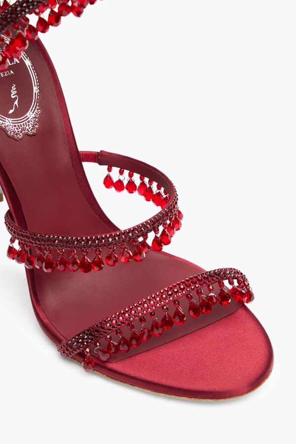 jeweled kronleuchter burgund sandal 105 rene caovilla