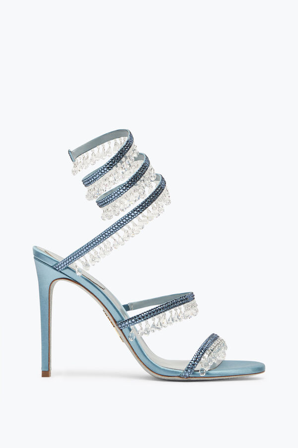 jeweled kronleuchter powder blue sandal 105 rene caovilla