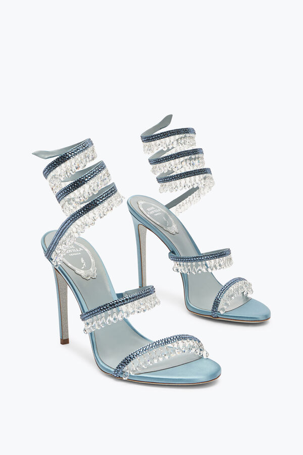 jeweled kronleuchter powder blue sandal 105 rene caovilla