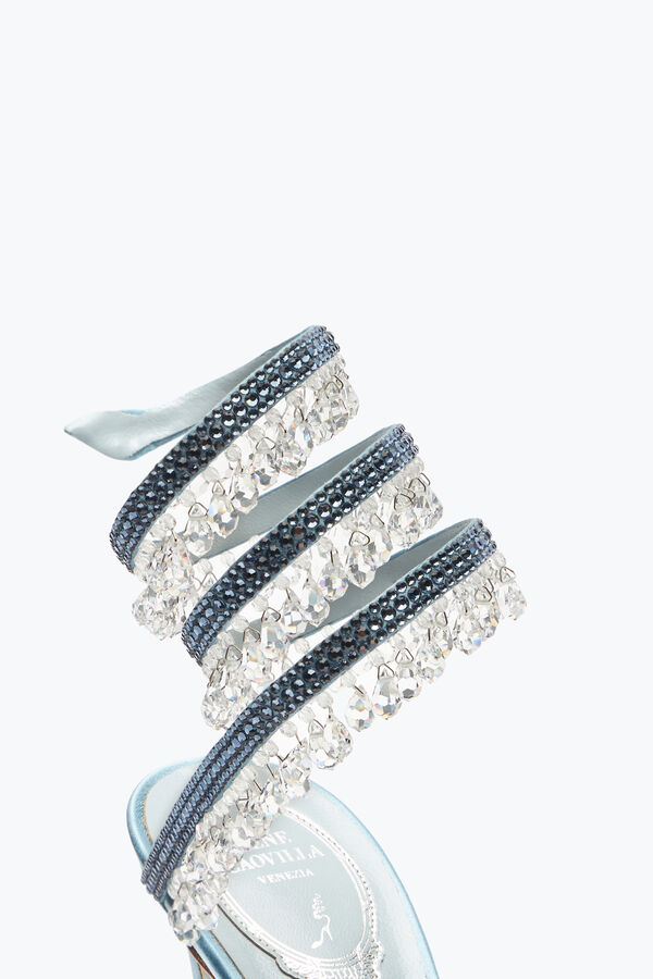 jeweled kronleuchter powder blue sandal 105 rene caovilla