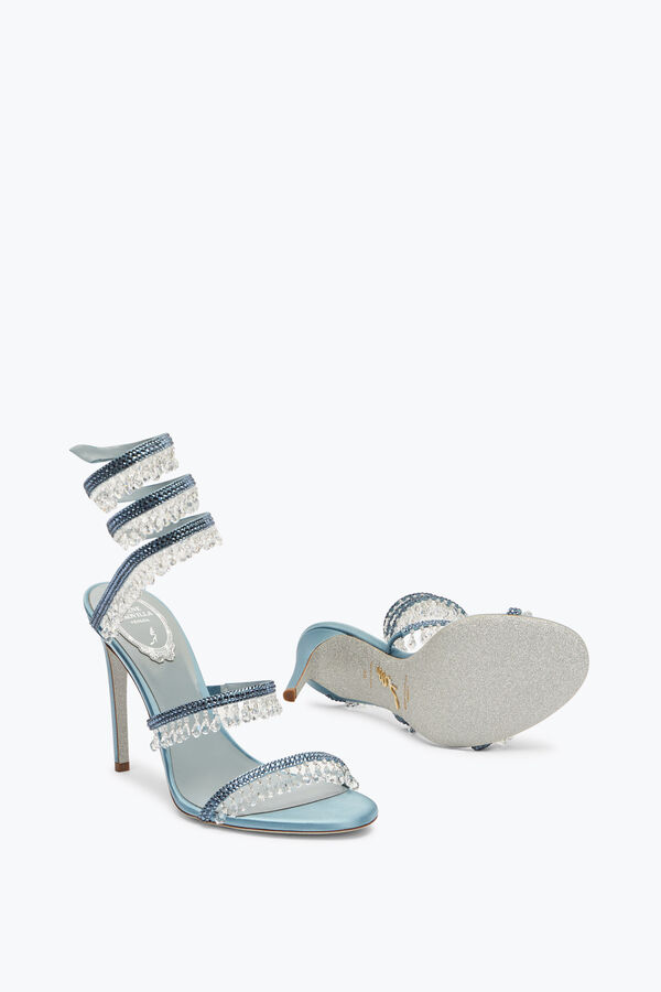 jeweled kronleuchter powder blue sandal 105 rene caovilla
