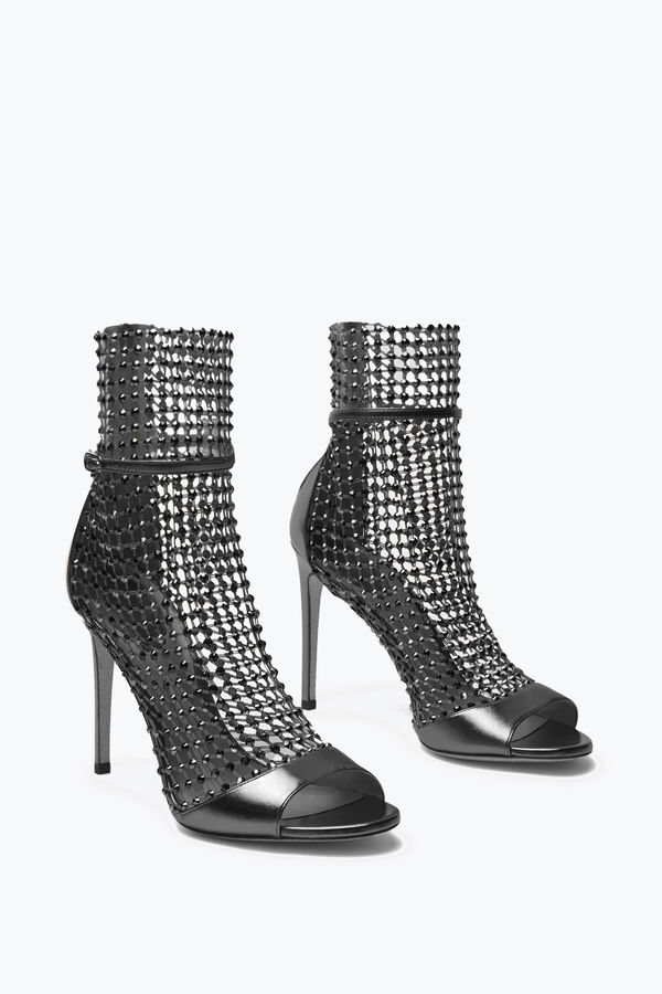 jeweled galaxia metallic-anthrazit sandal 105 rene caovilla