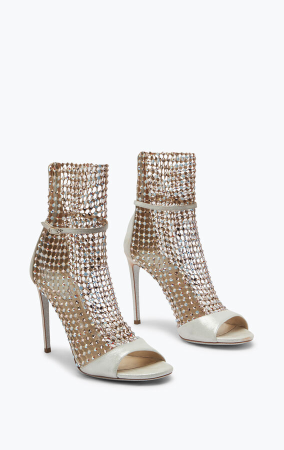 jeweled elfenbein stiletto ferse sandalen galaxia 105 rene caovilla