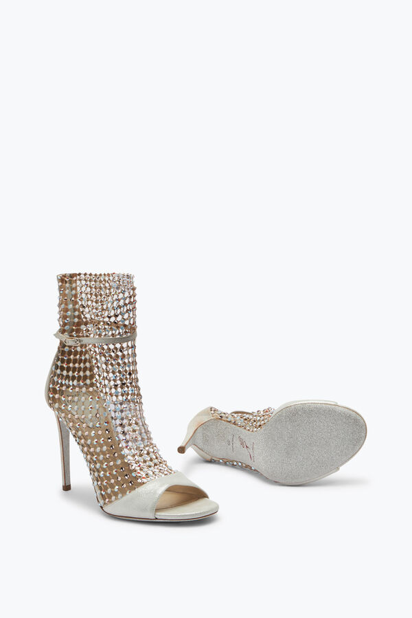 jeweled elfenbein stiletto ferse sandalen galaxia 105 rene caovilla
