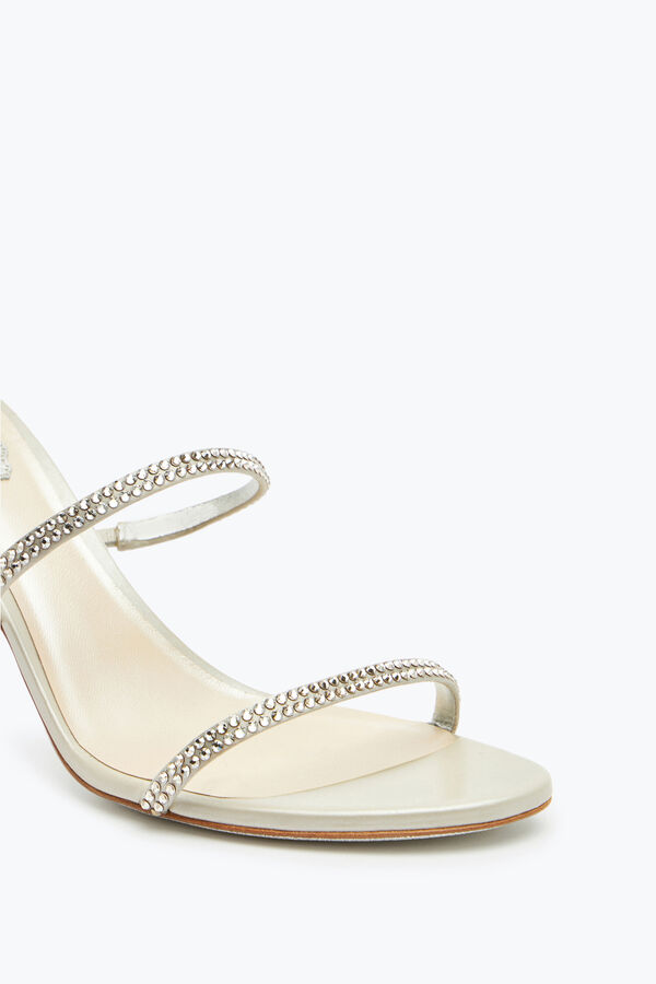 jeweled cleo grau sandale 80 rene caovilla