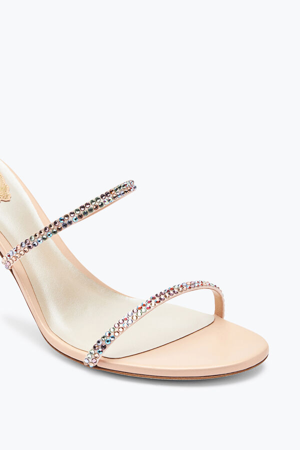 jeweled cleo rosa und mehrfarbige sandale 80 rene caovilla