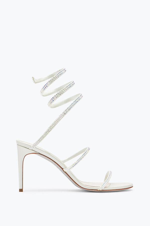jeweled satin jewel sandalen cleo rene caovilla
