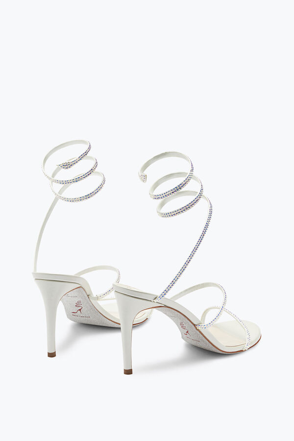 jeweled satin jewel sandalen cleo rene caovilla