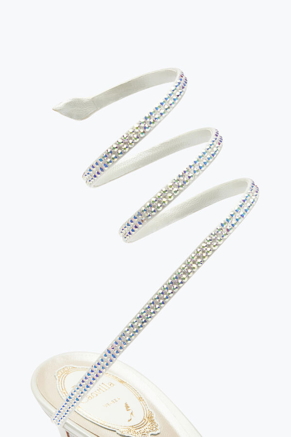 jeweled satin jewel sandalen cleo rene caovilla