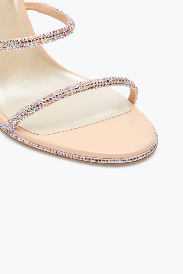 jeweled eleganten rosa sandalen cleo rene caovilla