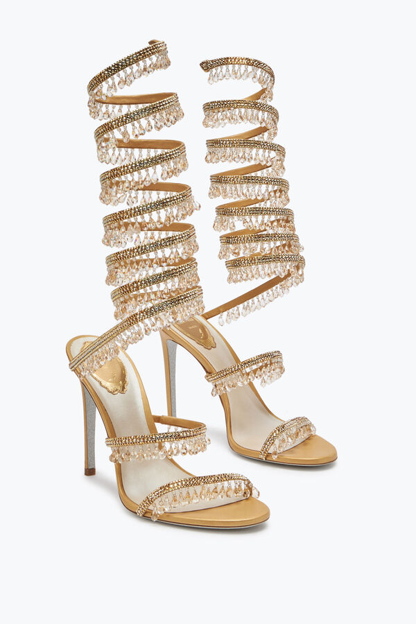 jeweled super kronleuchter gold sandal 105 rene caovilla