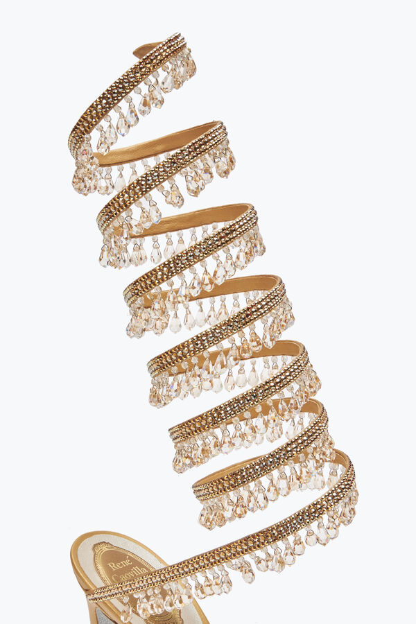 jeweled super kronleuchter gold sandal 105 rene caovilla