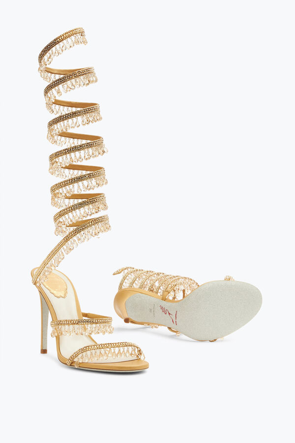 jeweled super kronleuchter gold sandal 105 rene caovilla